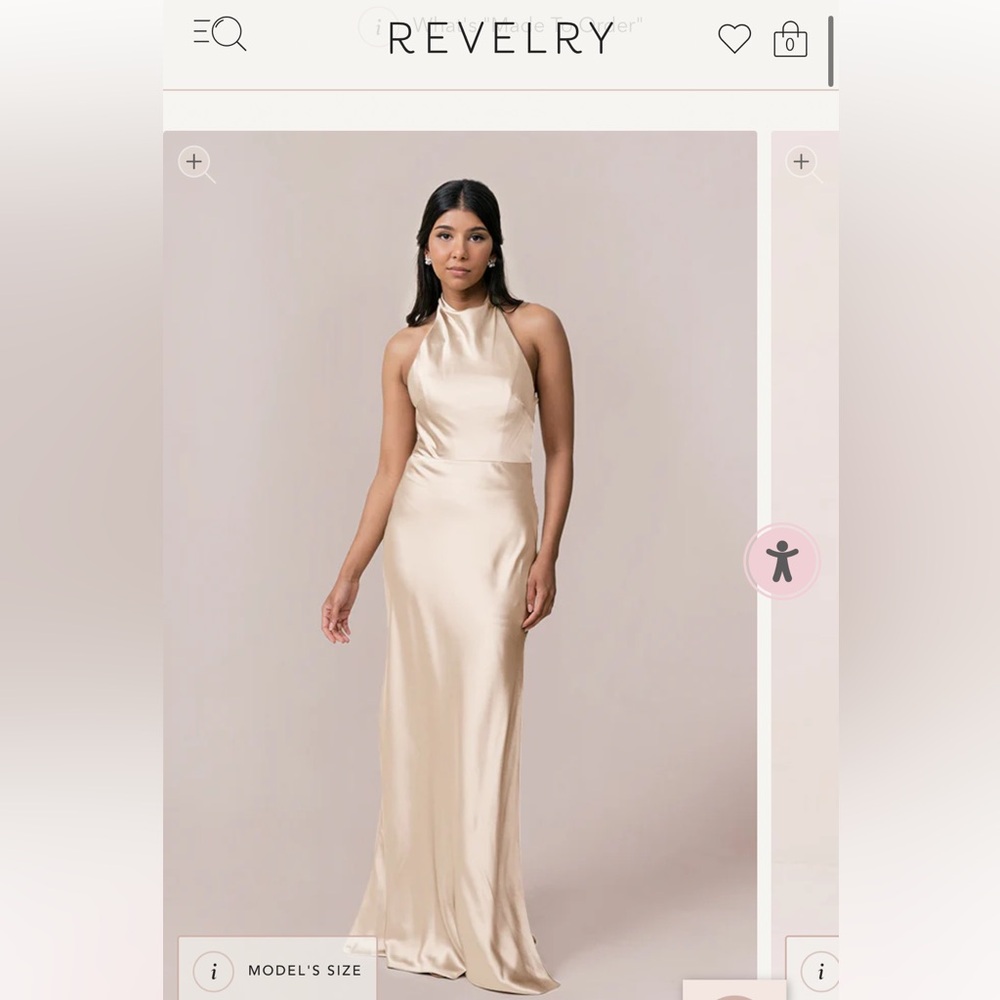 Revelry Cream Satin Maxi Dress